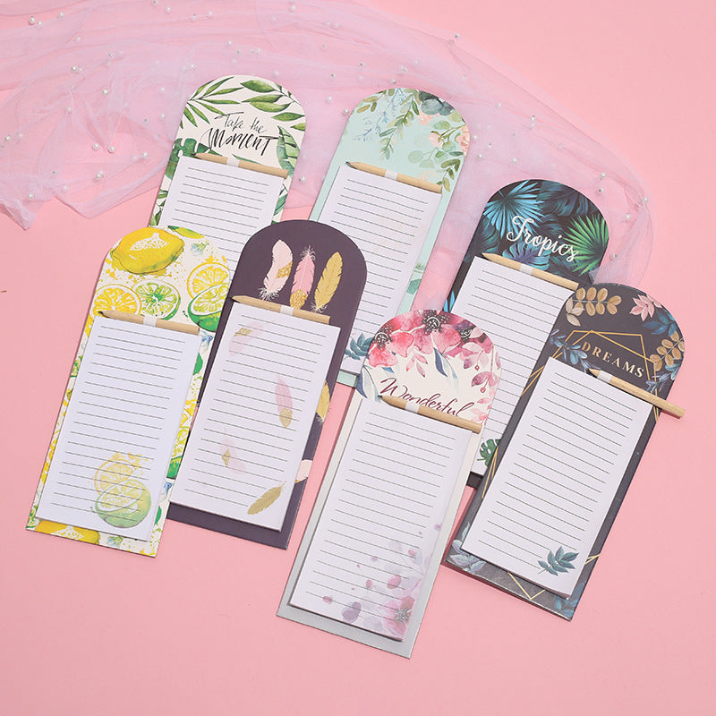 Wholesale 5pcs/pack New Colorfulful Creative Student Note Pad,  Small Fresh Portable Notepad